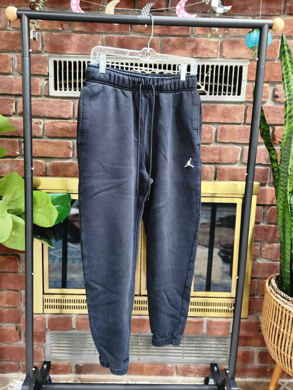 Jordan Jumpman Men’s Small Black Fleece Jogger Sweatpants Size S